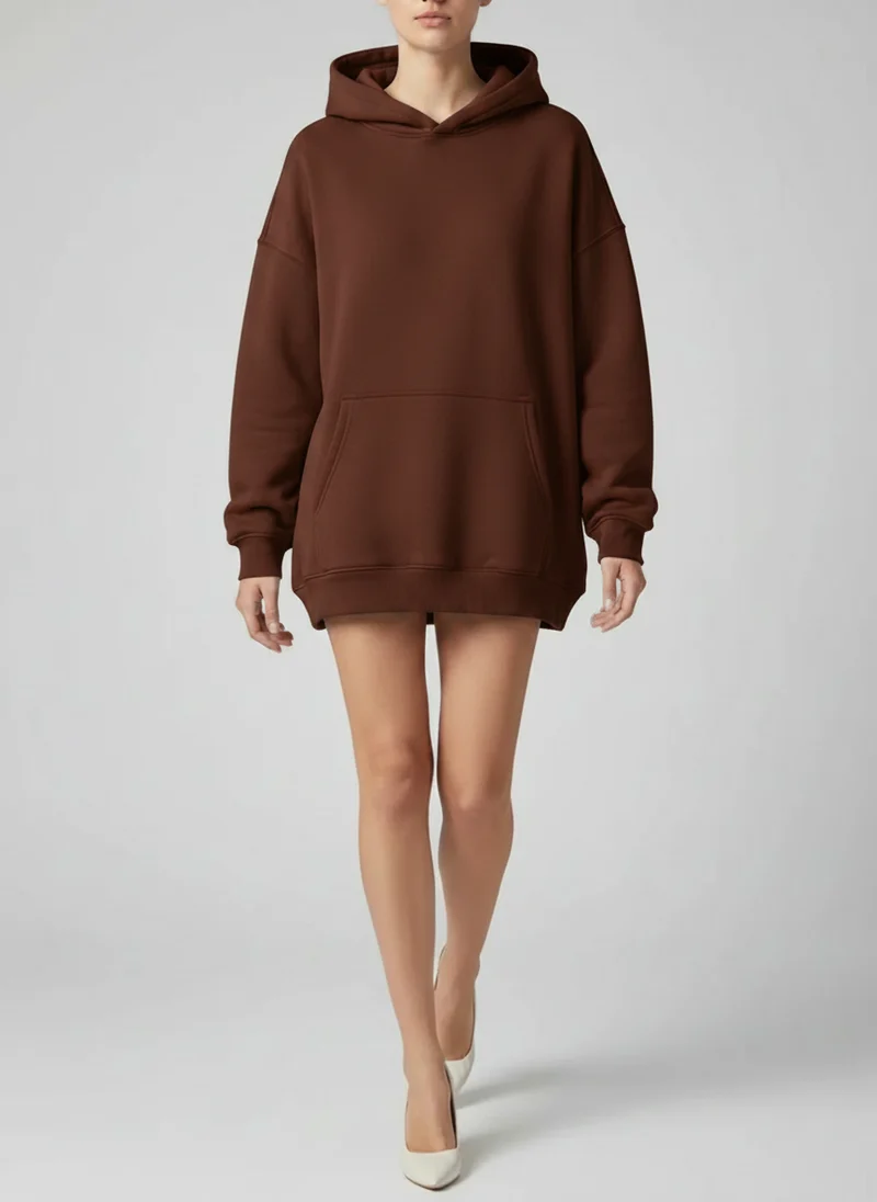 Hoodie oversized doublure polaire