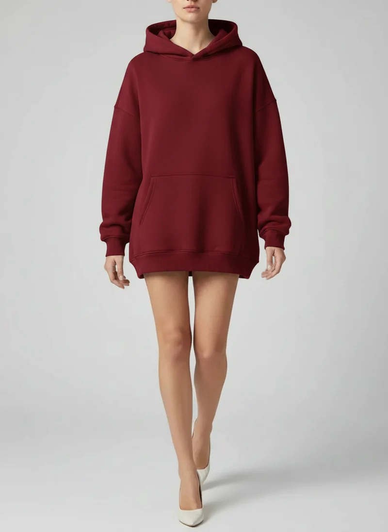 Hoodie oversized doublure polaire