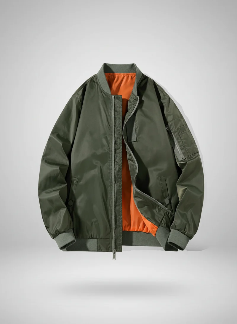 Veste bombardier coupe droite