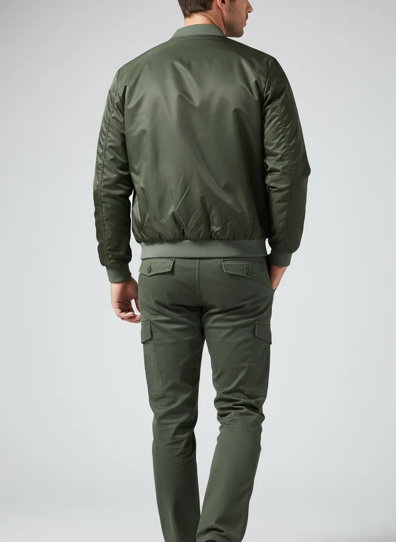 Veste bombardier coupe droite