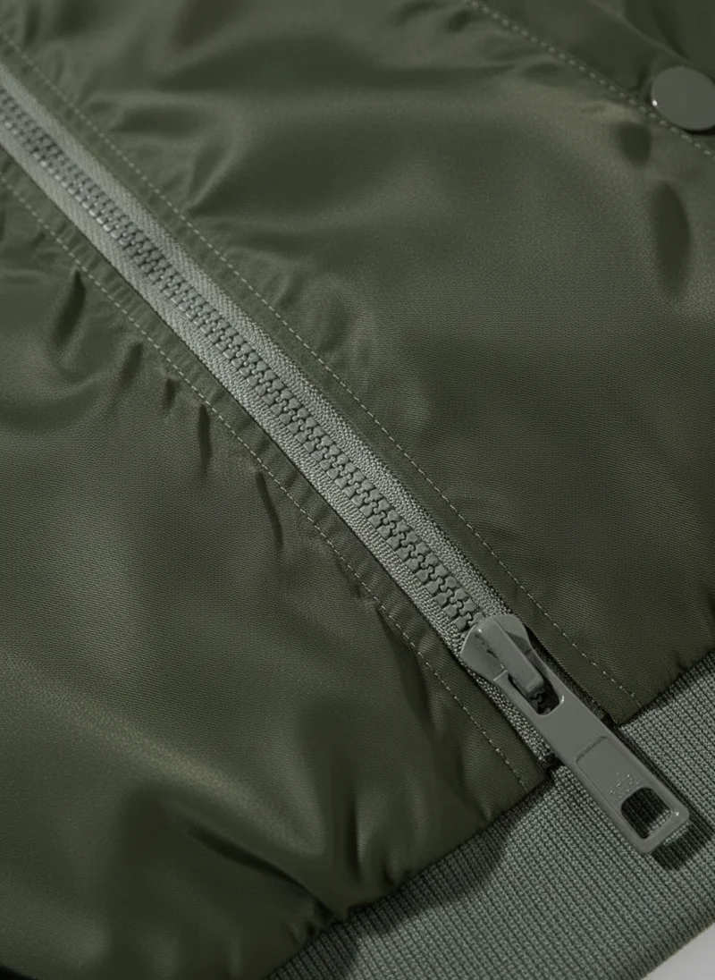 Veste bombardier coupe droite