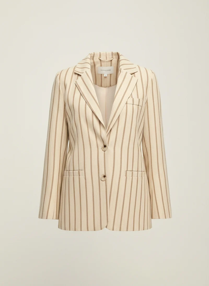 Blazer imprimé coupe droite