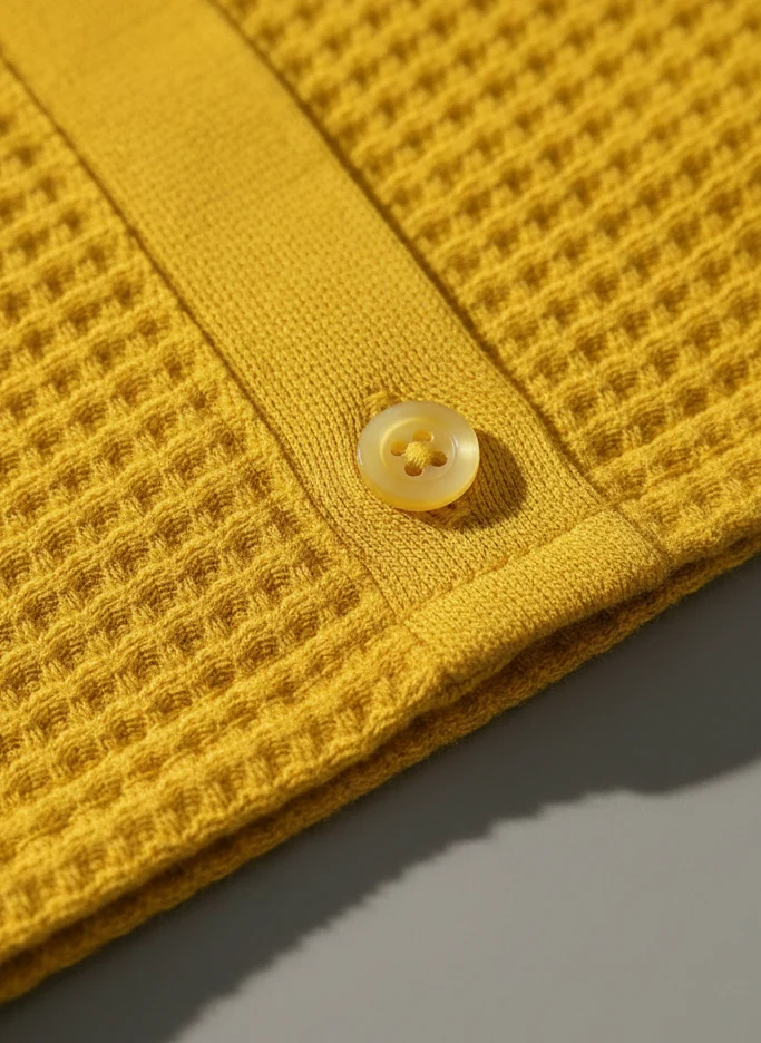 Polo manches longues texturé