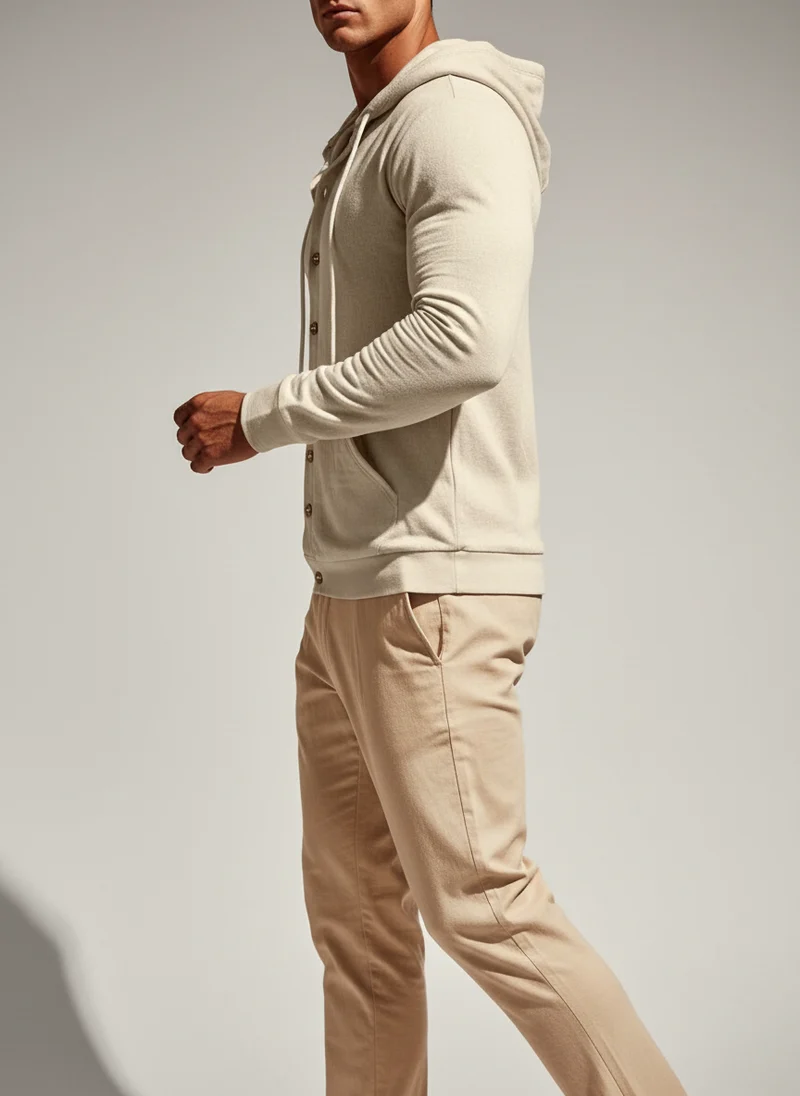 Veste à capuche coupe ample