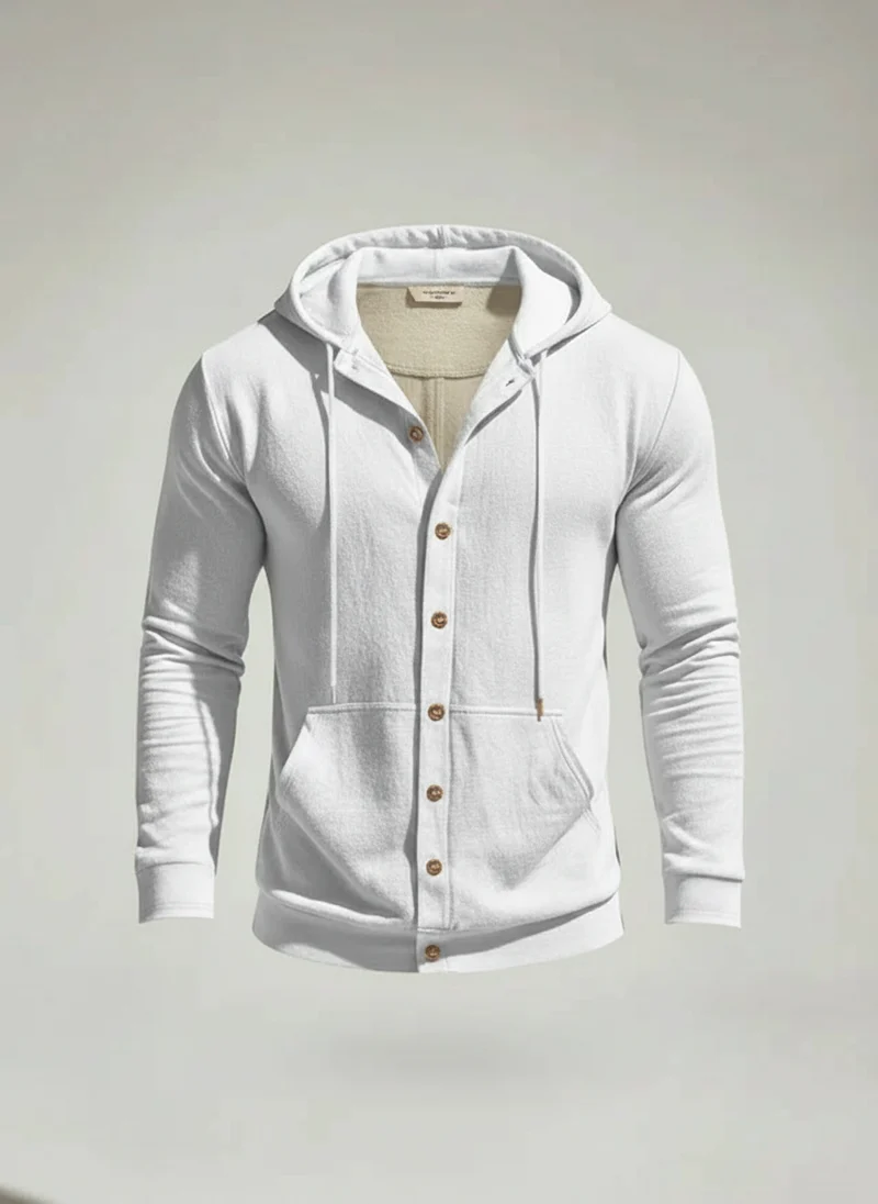 Veste à capuche coupe ample