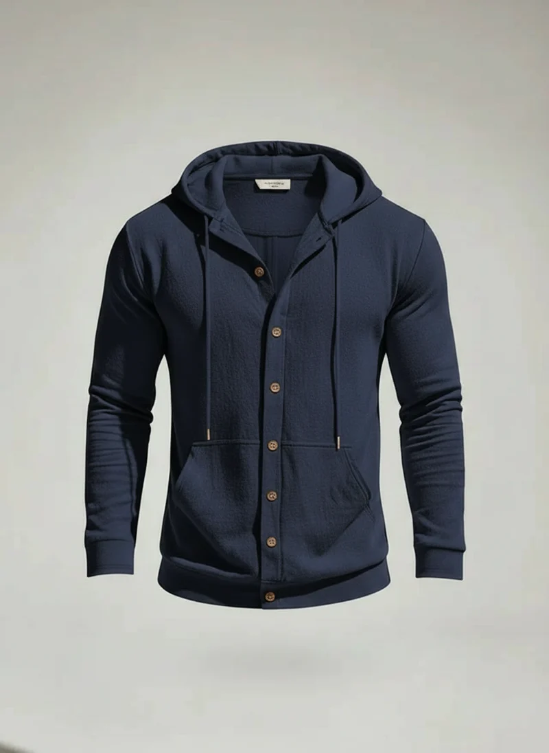 Veste à capuche coupe ample