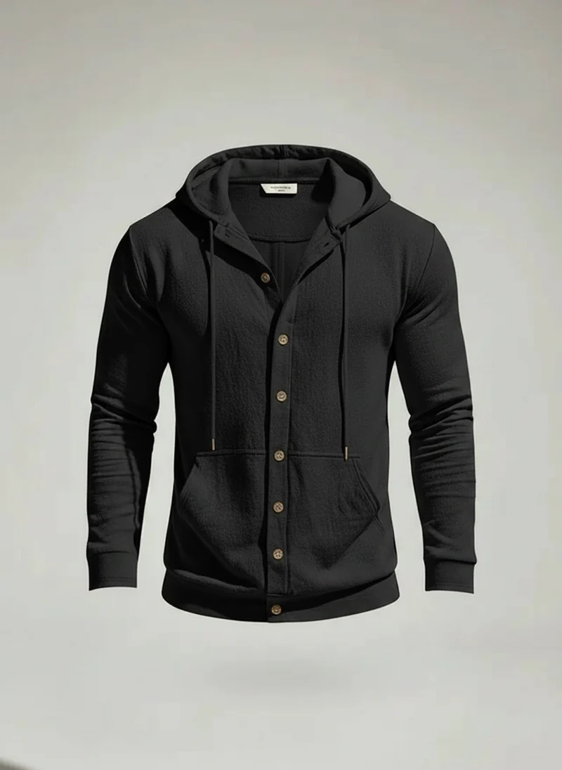 Veste à capuche coupe ample