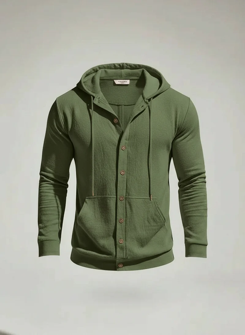 Veste à capuche coupe ample