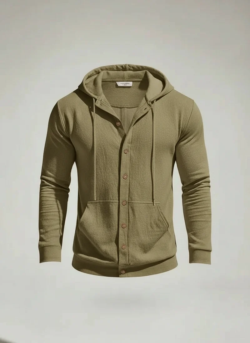 Veste à capuche coupe ample