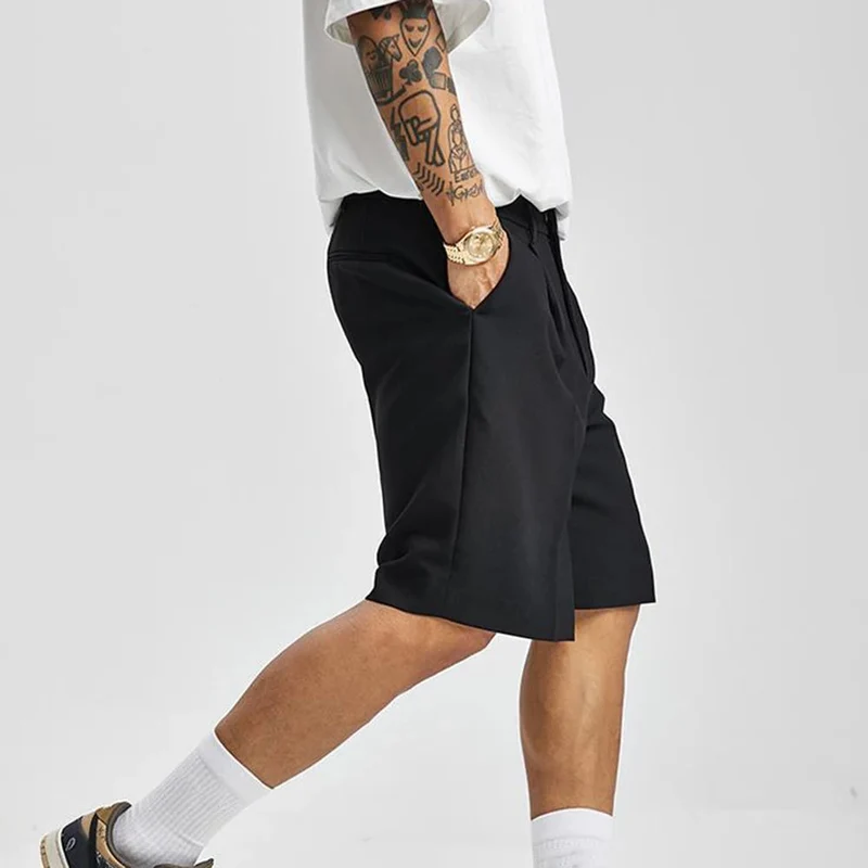 Shorts Plissés SharpLine Coupe Ajustée