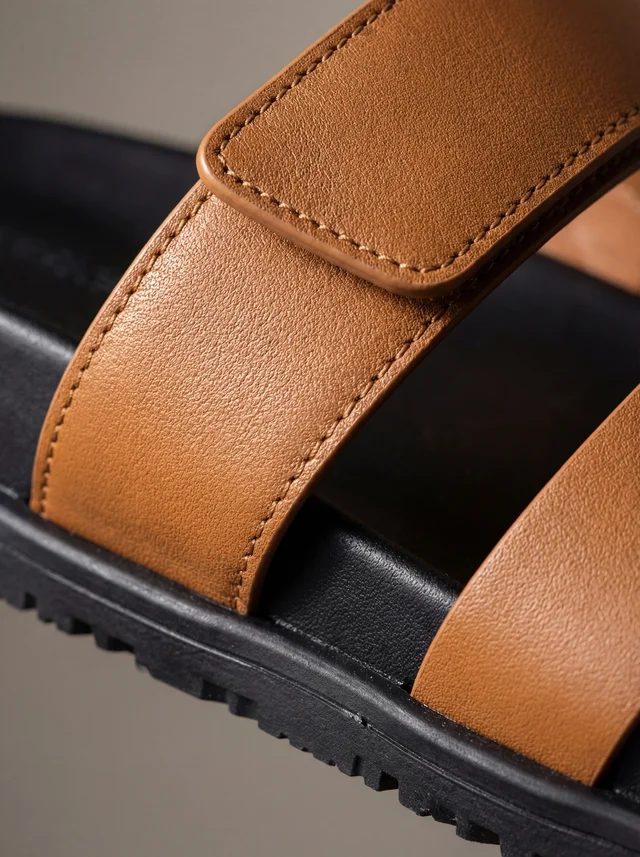 Sandales en Cuir Premium à Bride Élégante