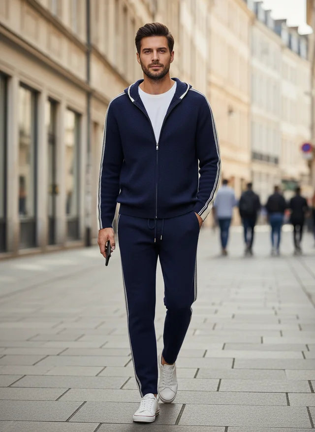 Ensemble Laine Mérinos Homme