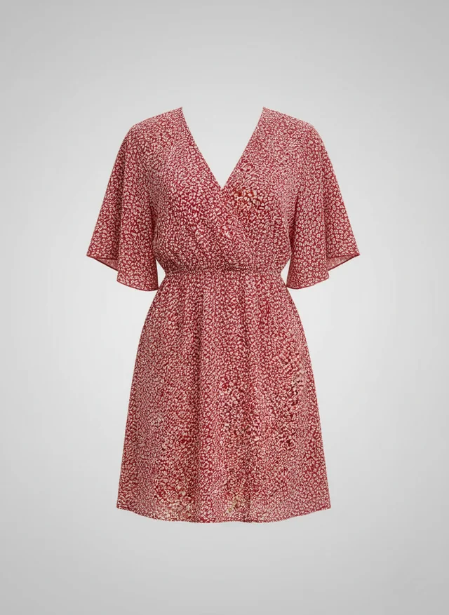 Robe femme imprimée manches courtes décontractée été