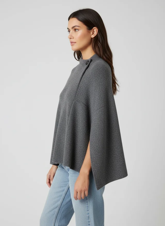 Cardigan ample femme à lacets manches chauve-souris