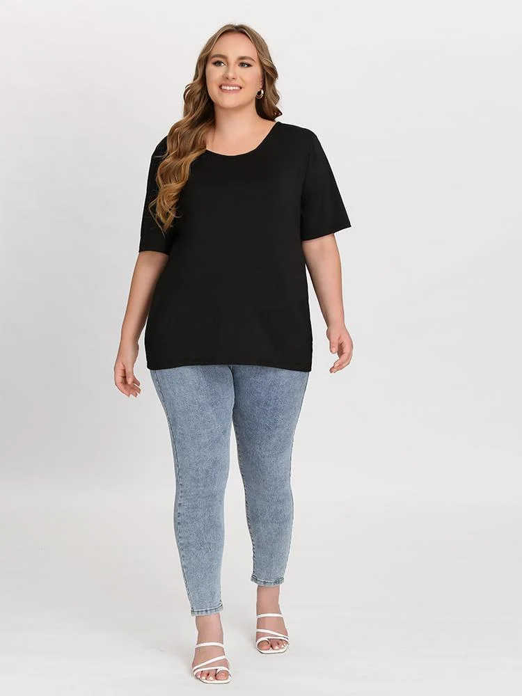 Basic Open Back T-shirt