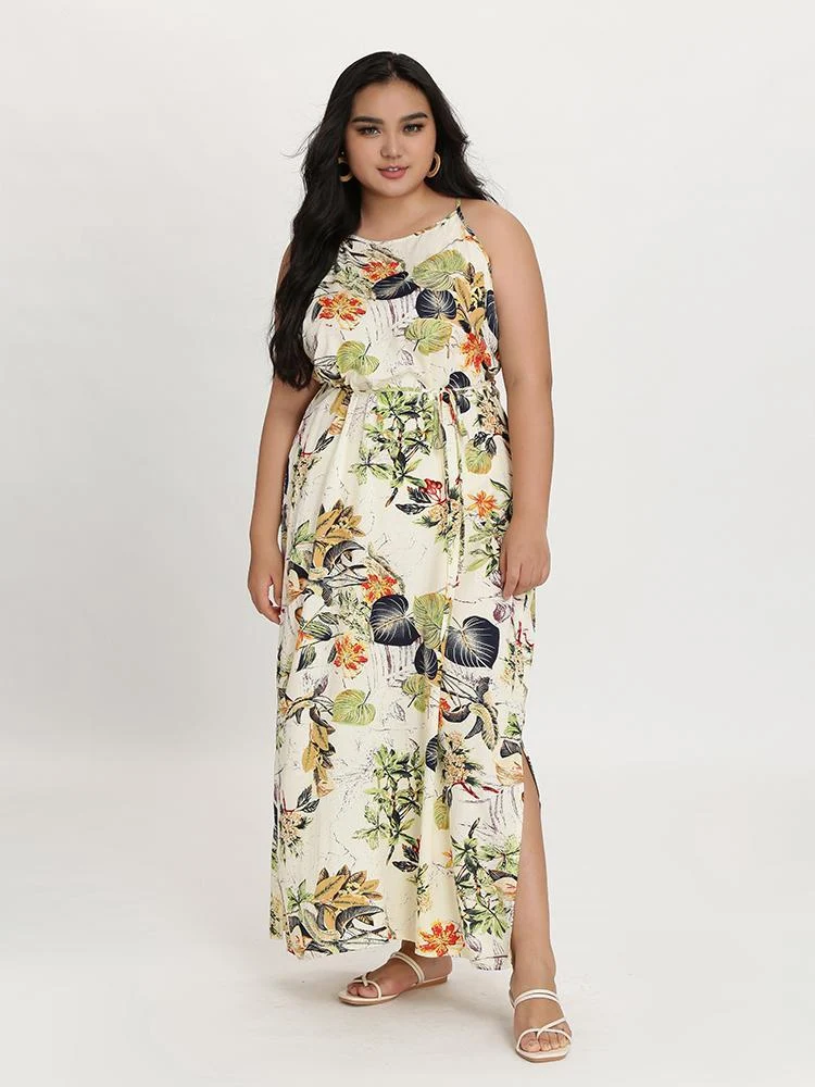 Spaghetti Strap Knotted Dress