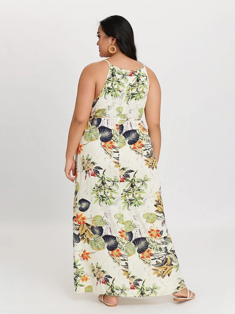 Spaghetti Strap Knotted Dress