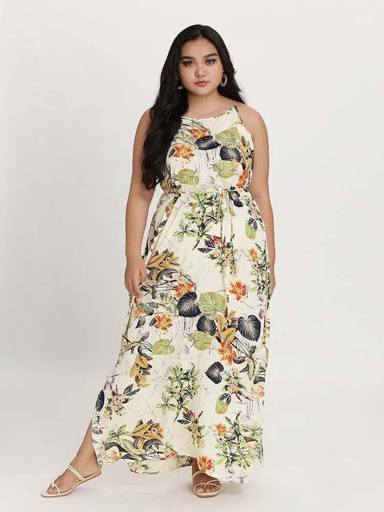 Spaghetti Strap Knotted Dress