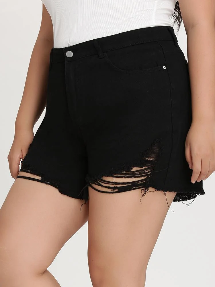 Ripped Pocket Short