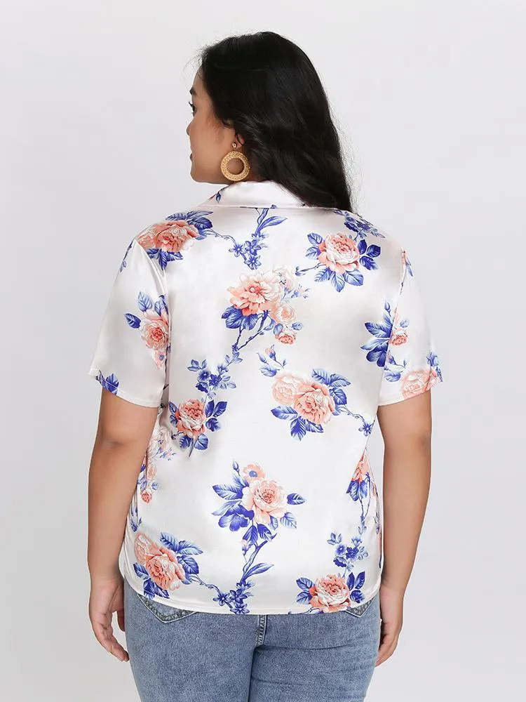 Cream Floral Blouse