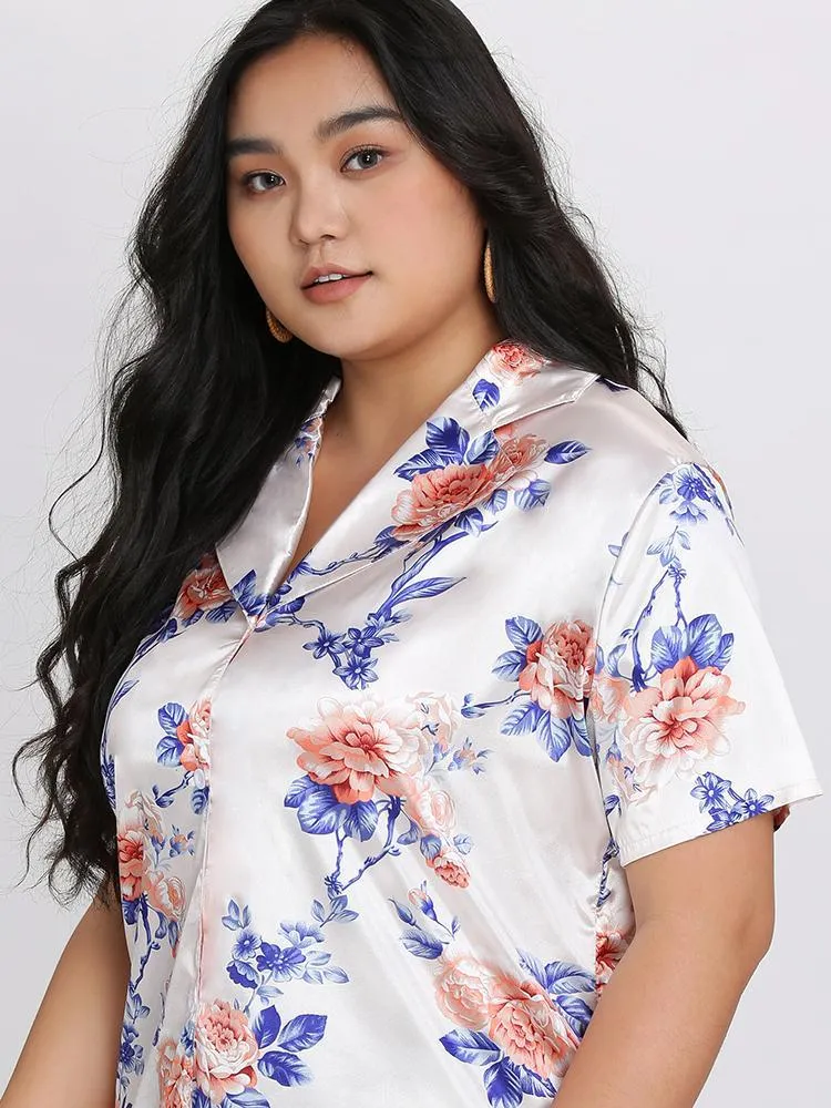 Cream Floral Blouse