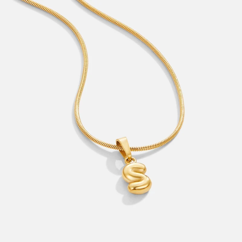 Collier Lettre Bubble Chic