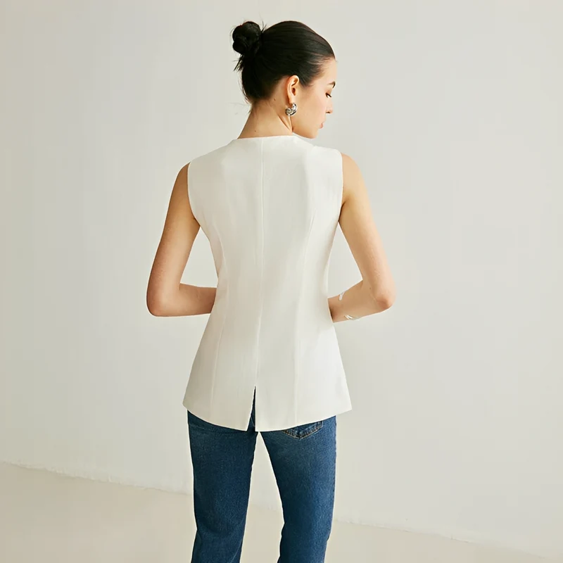 Nyla - Gilet Élégant Sans Manches
