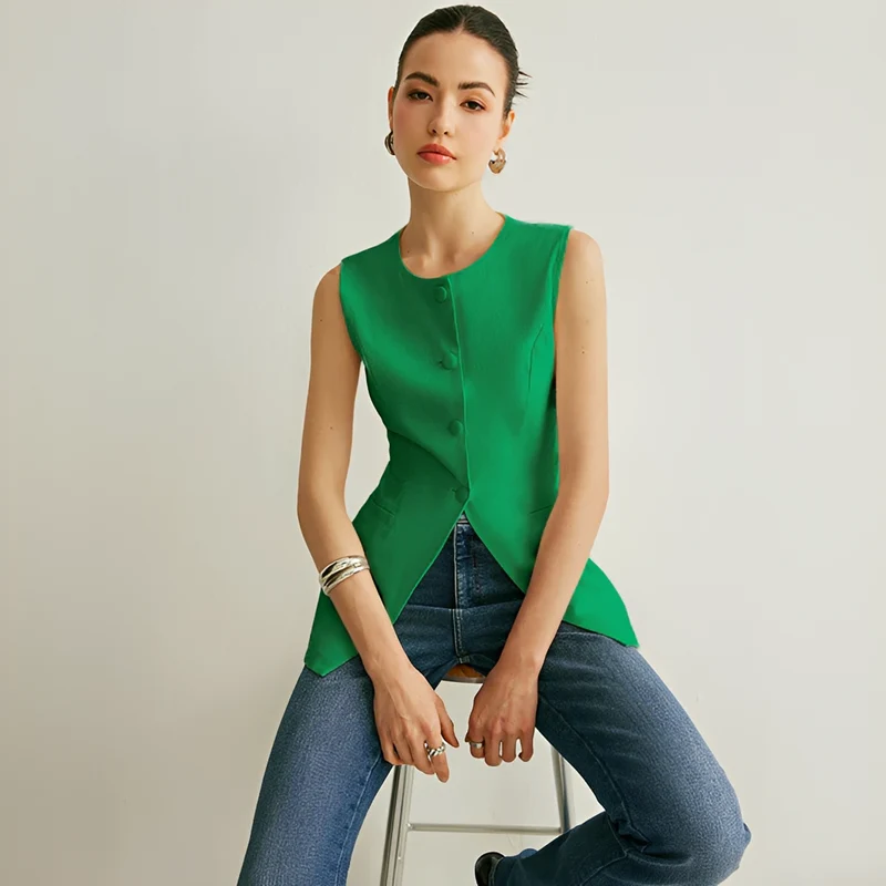 Nyla - Gilet Élégant Sans Manches