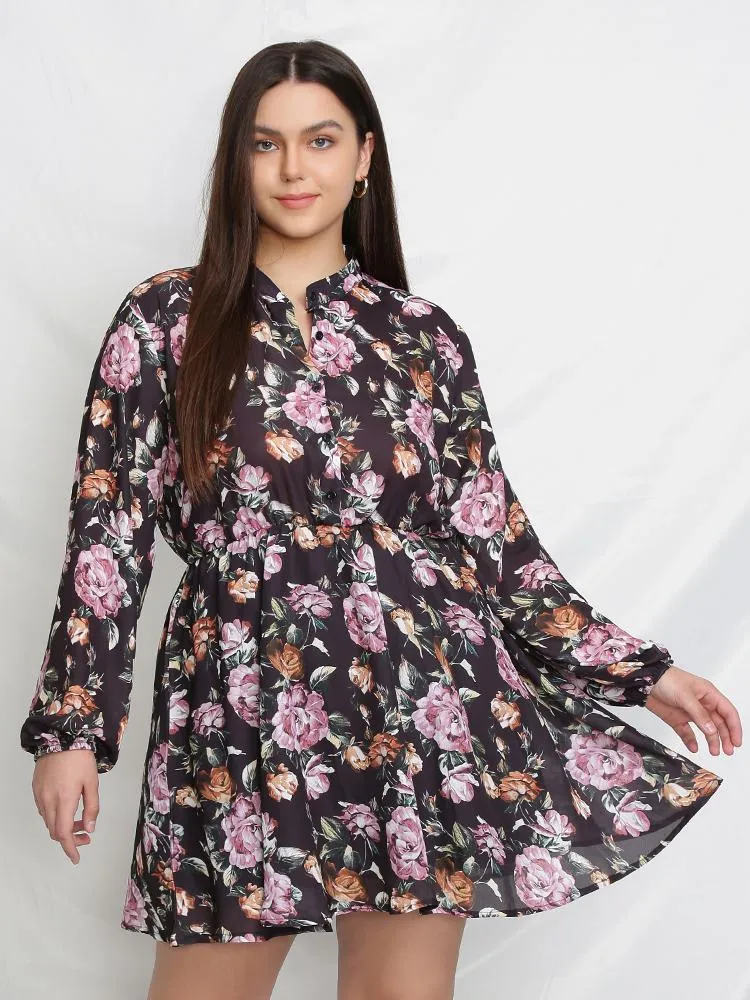 Balloon Sleeve Dress