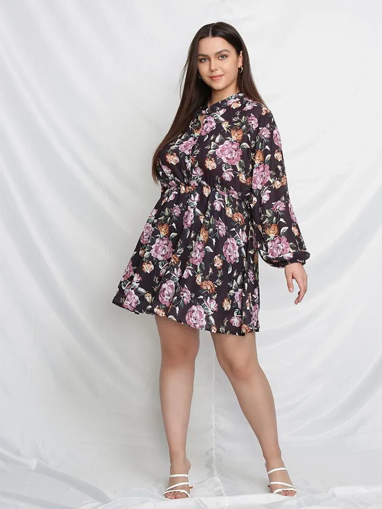 Balloon Sleeve Dress