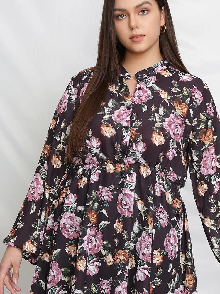 Balloon Sleeve Dress