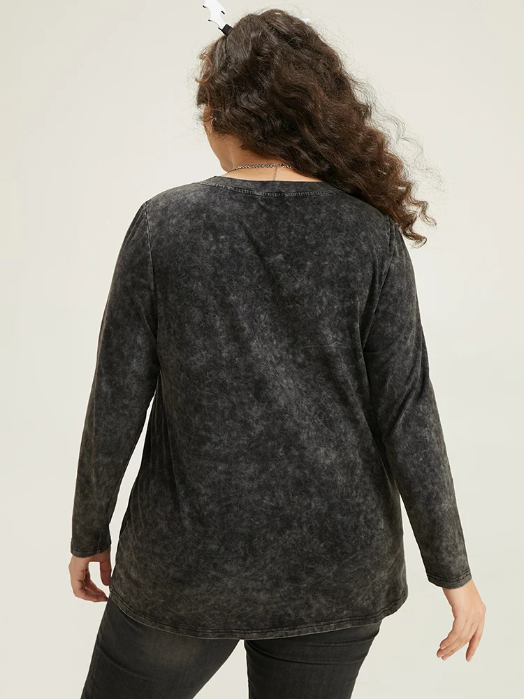 Supersoft Essentials Skull Print Vintage T-shirt