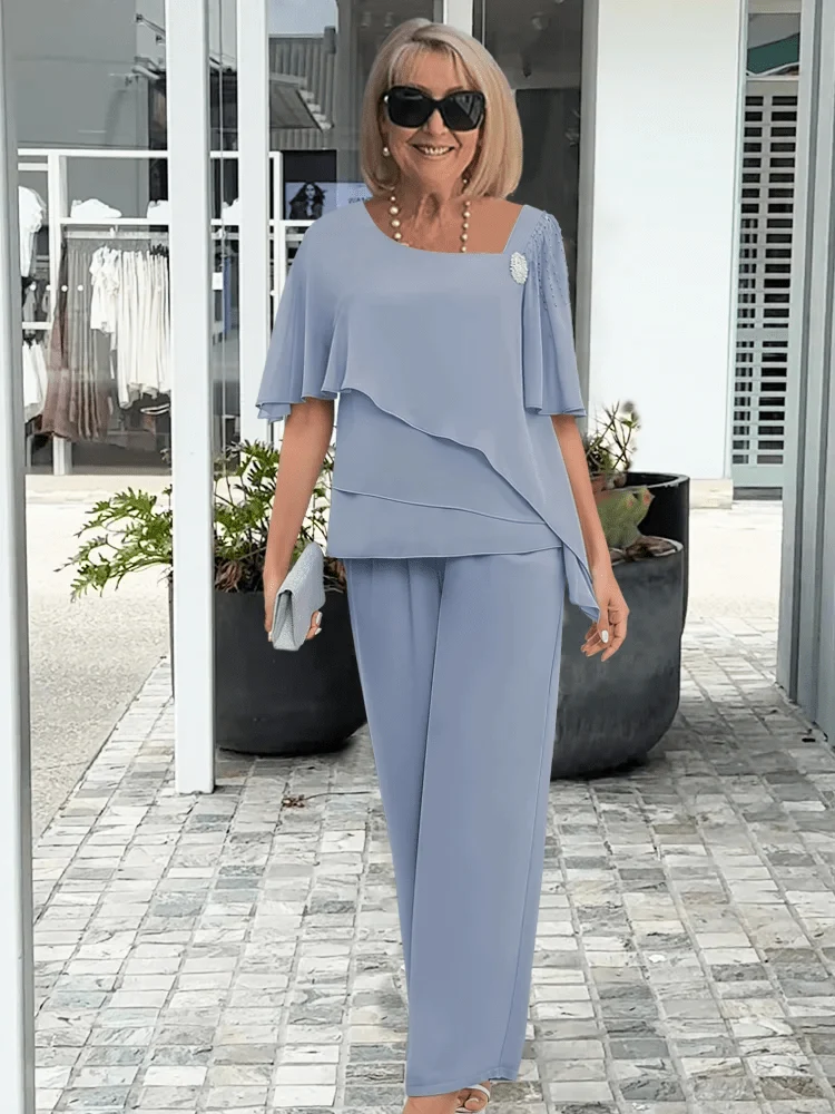 Ensemble 2 pièces - Pantalon Large pour Femmes
