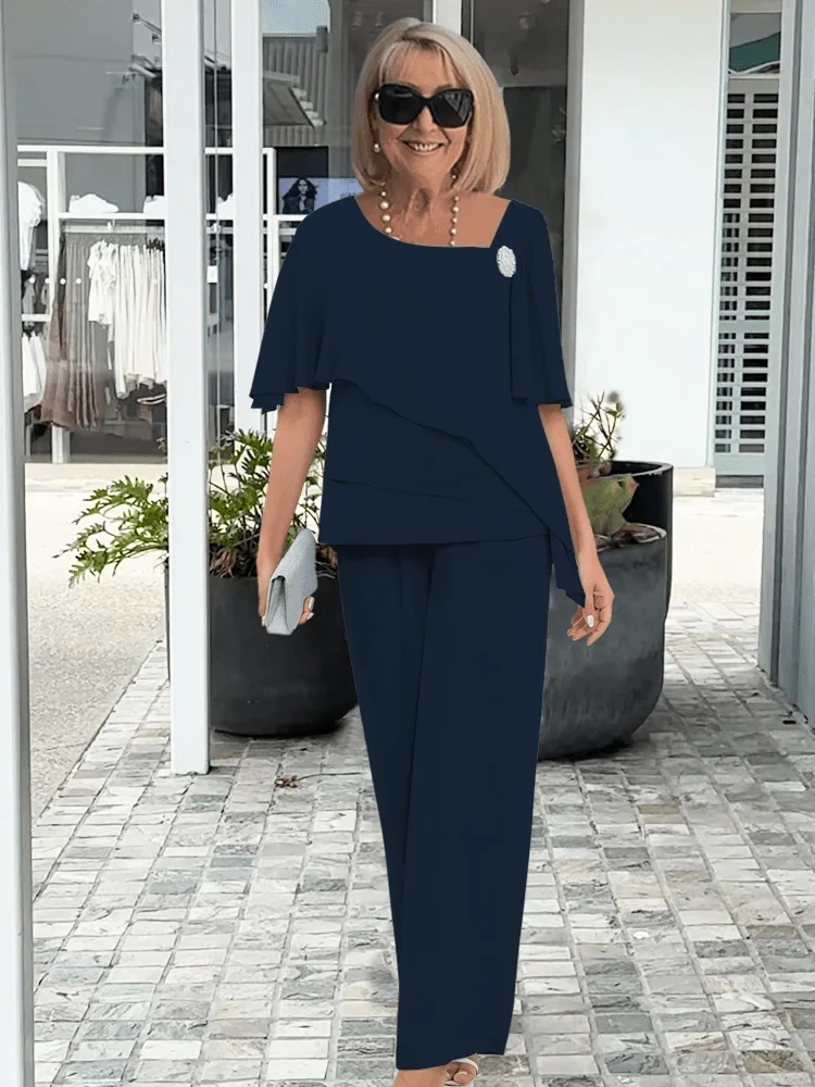 Ensemble 2 pièces - Pantalon Large pour Femmes