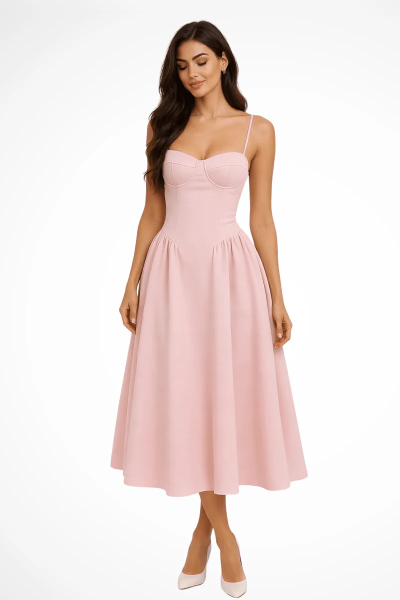 Robe Midi Corset pour Femmes