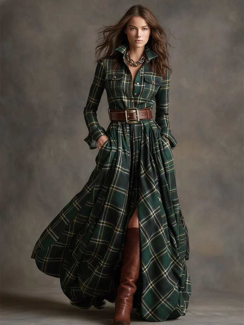 Robe asymétrique à manches longues pour Femmes