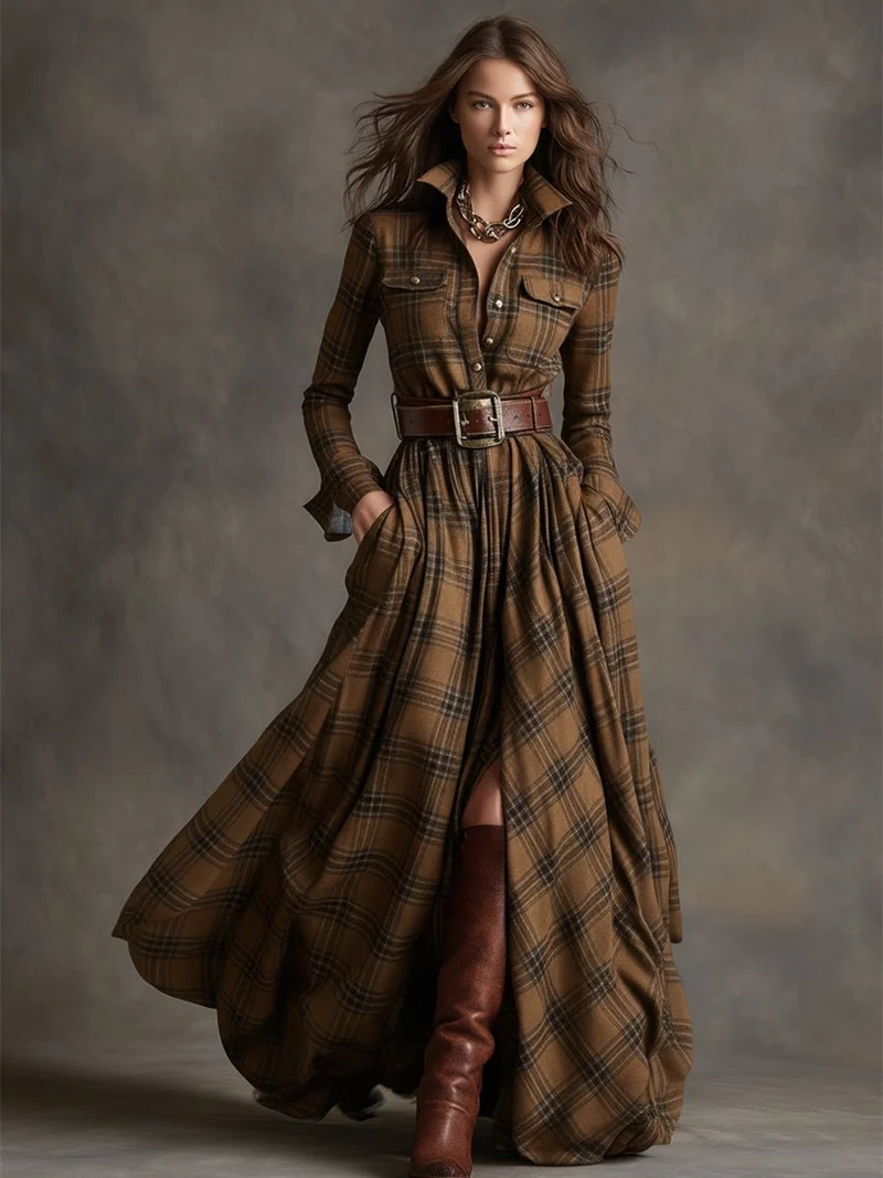 Robe asymétrique à manches longues pour Femmes