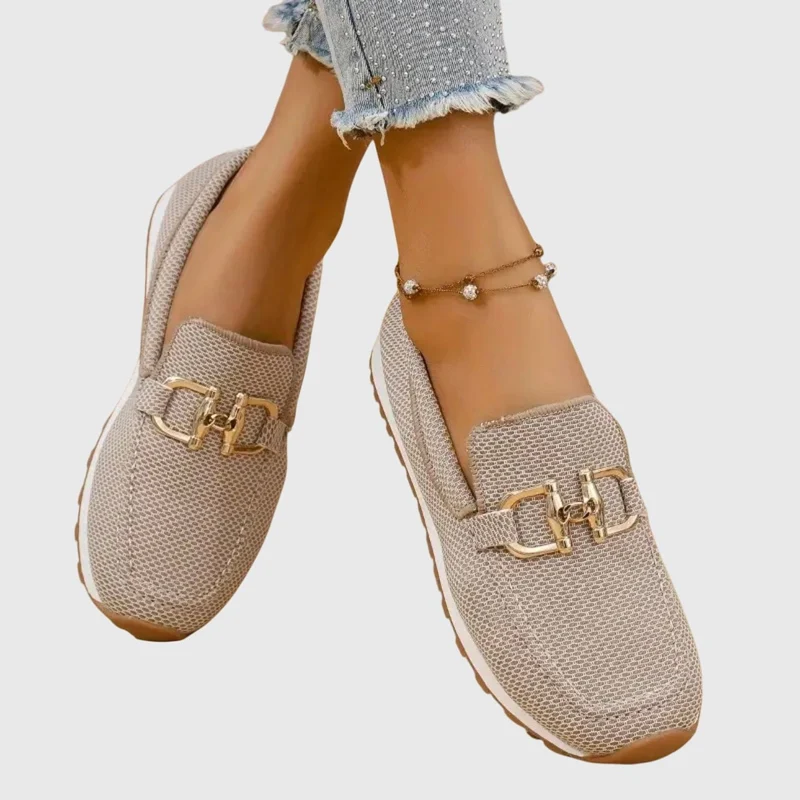 Loafers Flats en Toile pour Femmes