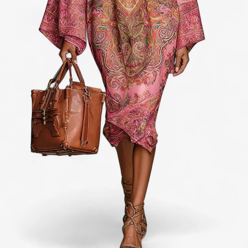 Robe Caftan Imprimée pour Femmes