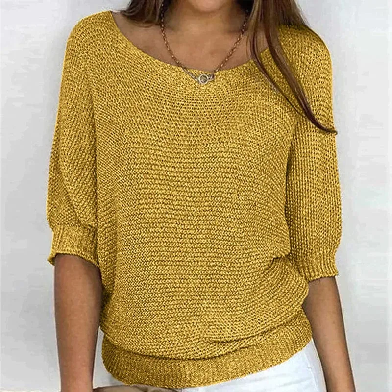 Pull à manches trois-quarts pour femmes