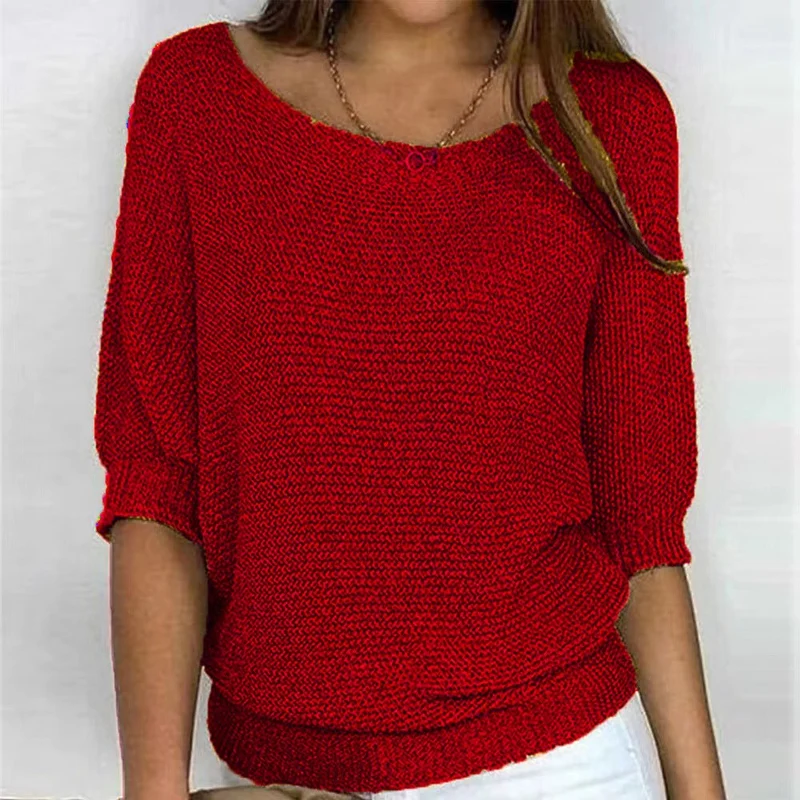 Pull à manches trois-quarts pour femmes