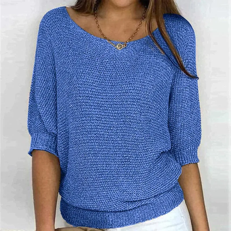 Pull à manches trois-quarts pour femmes