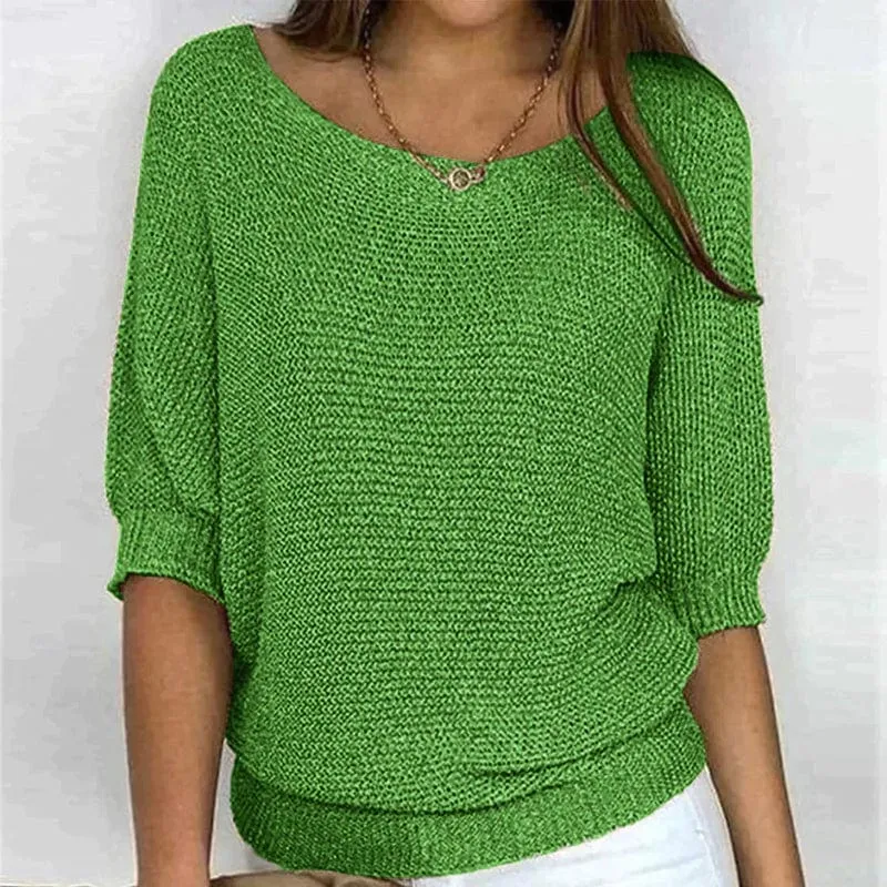 Pull à manches trois-quarts pour femmes