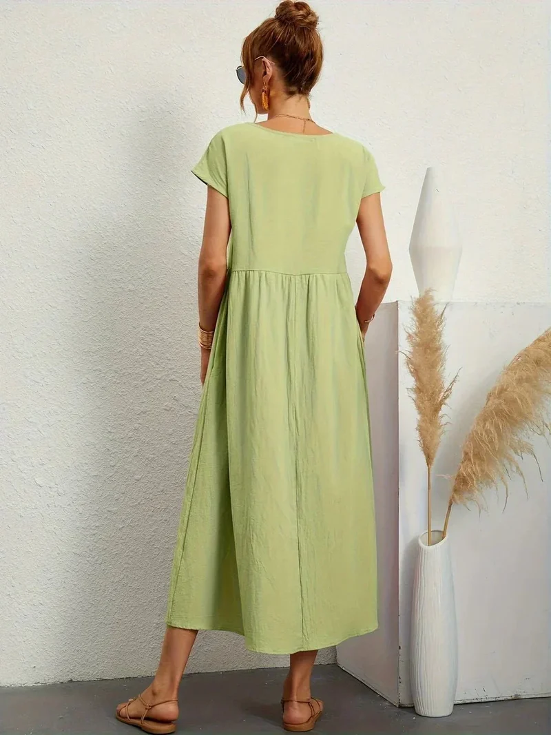 Robe Longue en Coton pour Femmes
