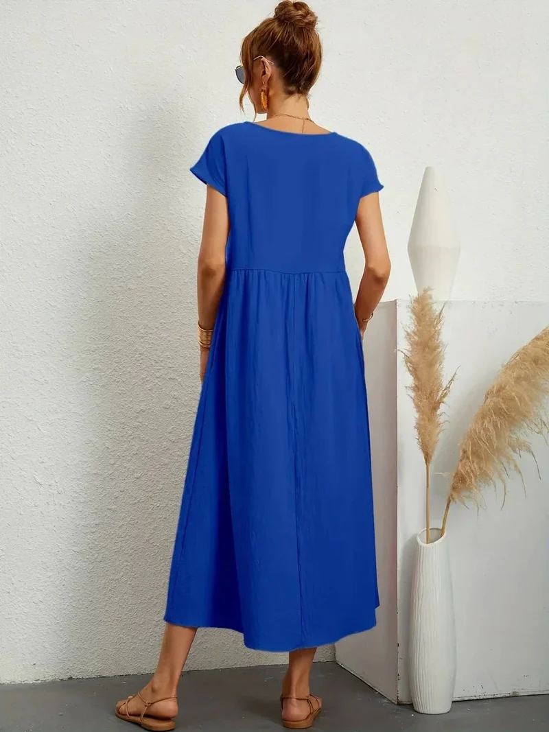 Robe Longue en Coton pour Femmes