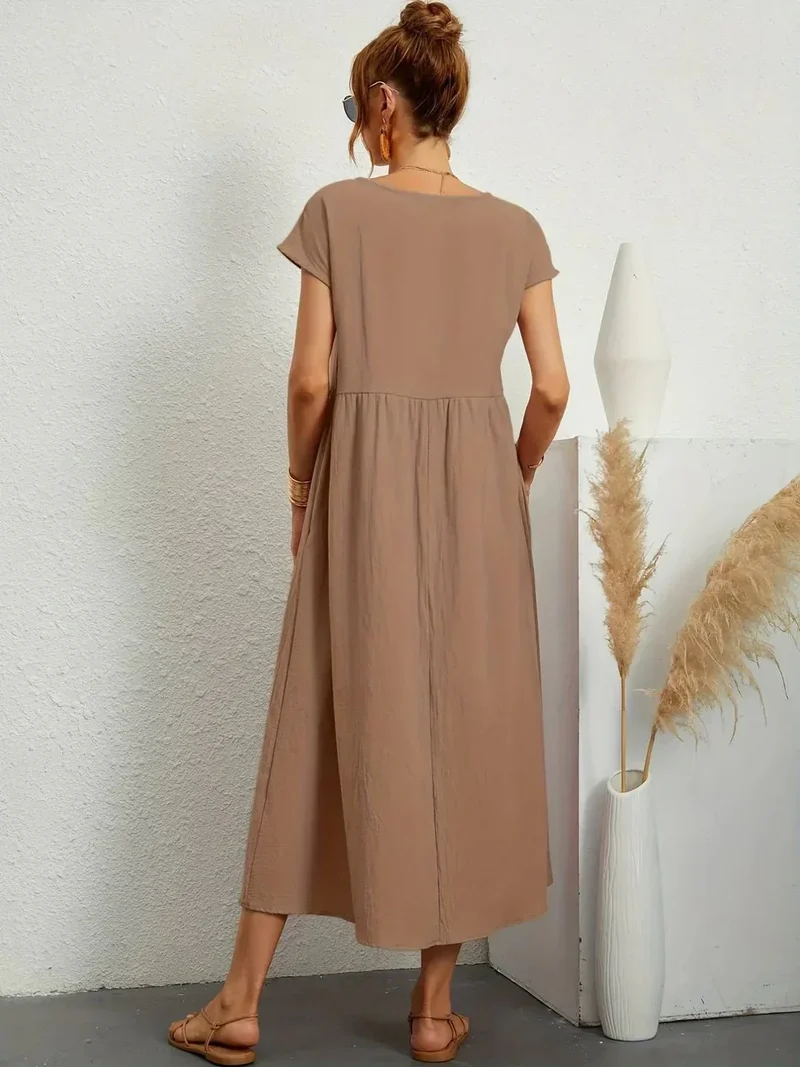 Robe Longue en Coton pour Femmes
