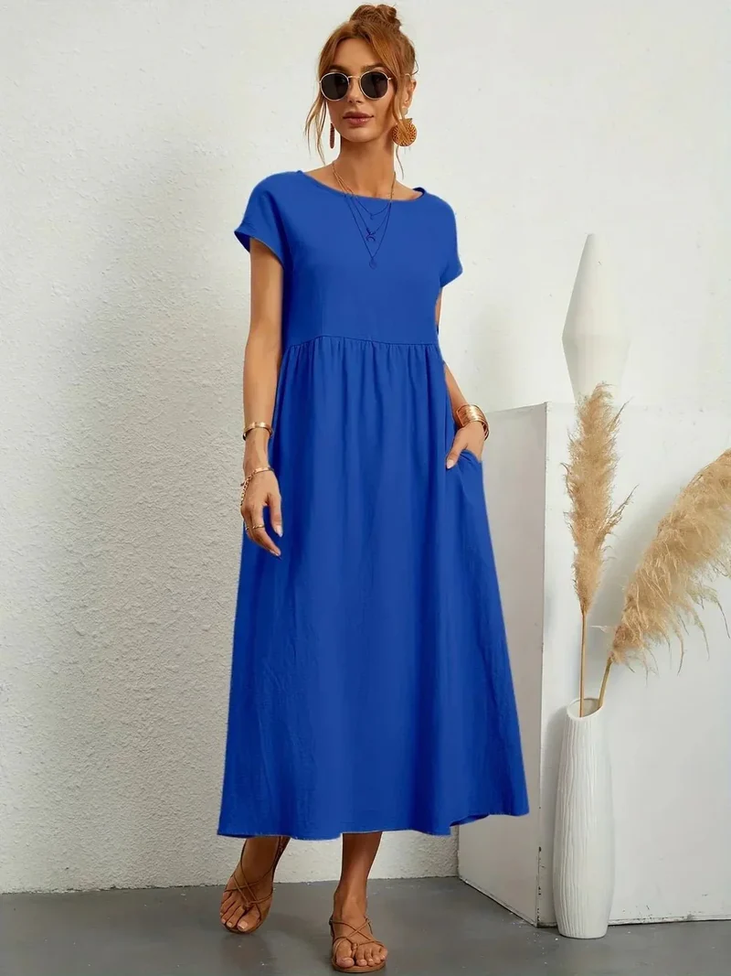 Robe Longue en Coton pour Femmes