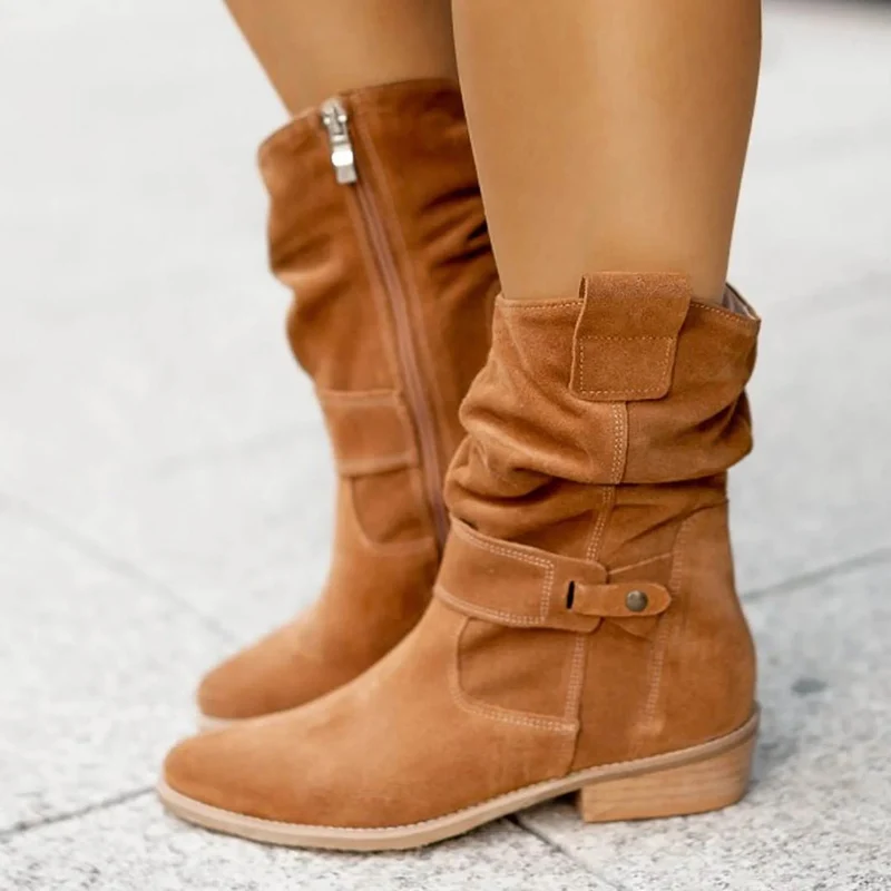 Bottes mi-mollet pour Femme
