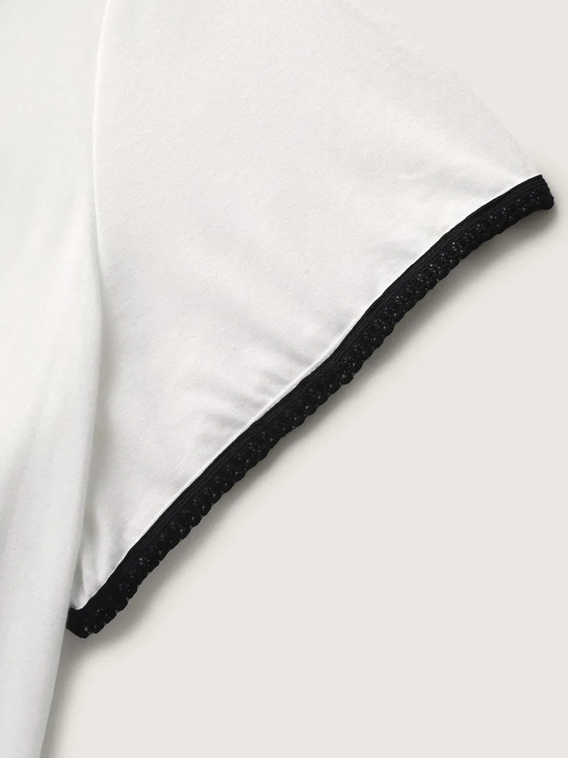 Supersoft Floral Embroidered T-Shirt