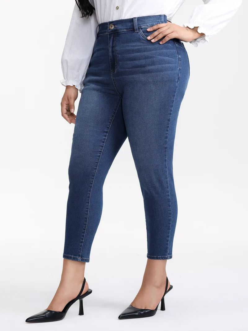 Supersoft Stretchy Waist Skinny-Fit Jeans